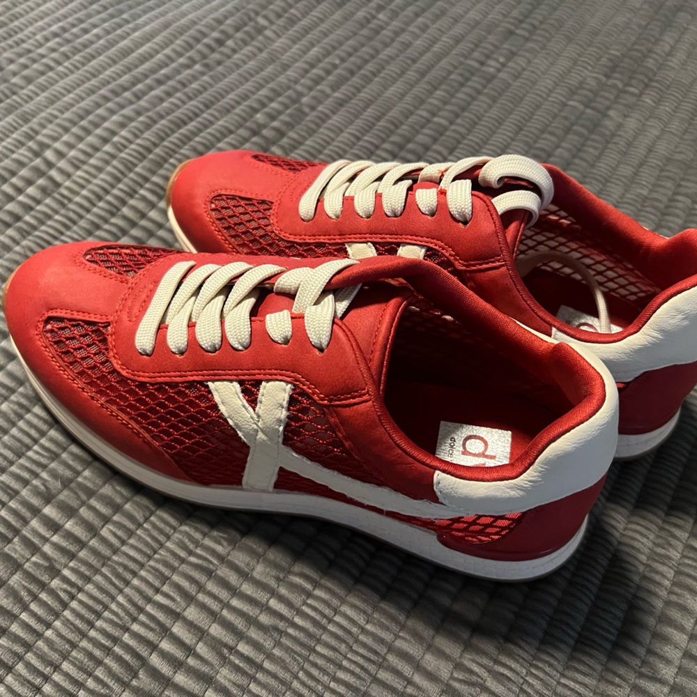 DV by Dolce Joque Vita Red and White Athletic Shoes